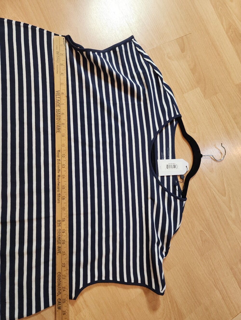 NWT Universal Standard Pima Cotton Iconic Geneva Dress Navy White Stripe 3X - Picture 10 of 16